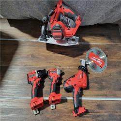 California As-Is Dewalt Brushless 4-Tool Combo Kit (Battery,Charger, and Tool Bag Included)