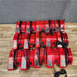 HOUSTON LOCATION - AS-IS MILWAUKEE BATTERY CHARGER PACK QTY - 15
