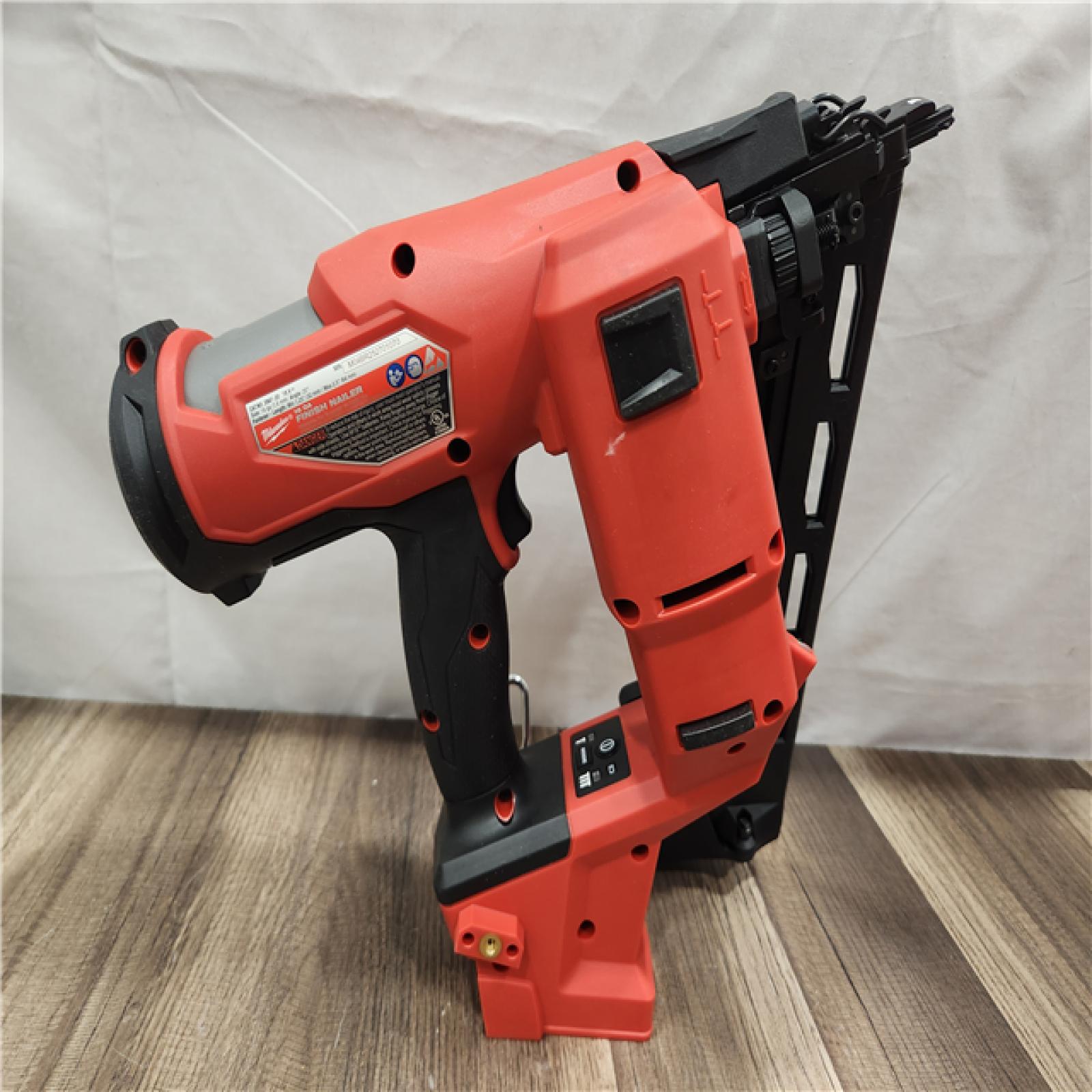 AS-IS- Milwaukee 18V Cordless Gen II 16 Gauge Angled Finish Nailer (Tool Only)