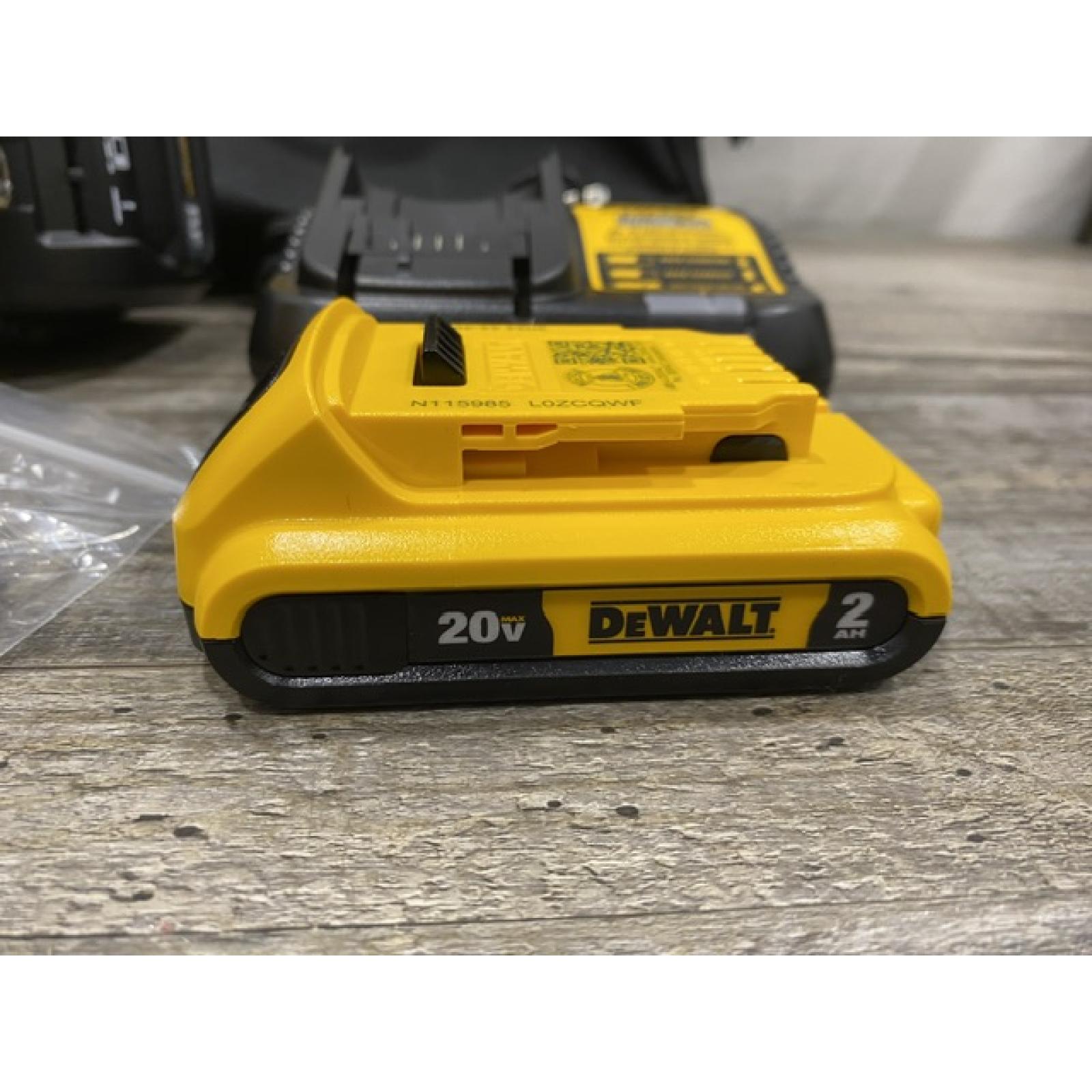 AS-IS DEWALT 20V MAX Lithium-Ion 15-Degree Electric Cordless Roofing Nailer Kit