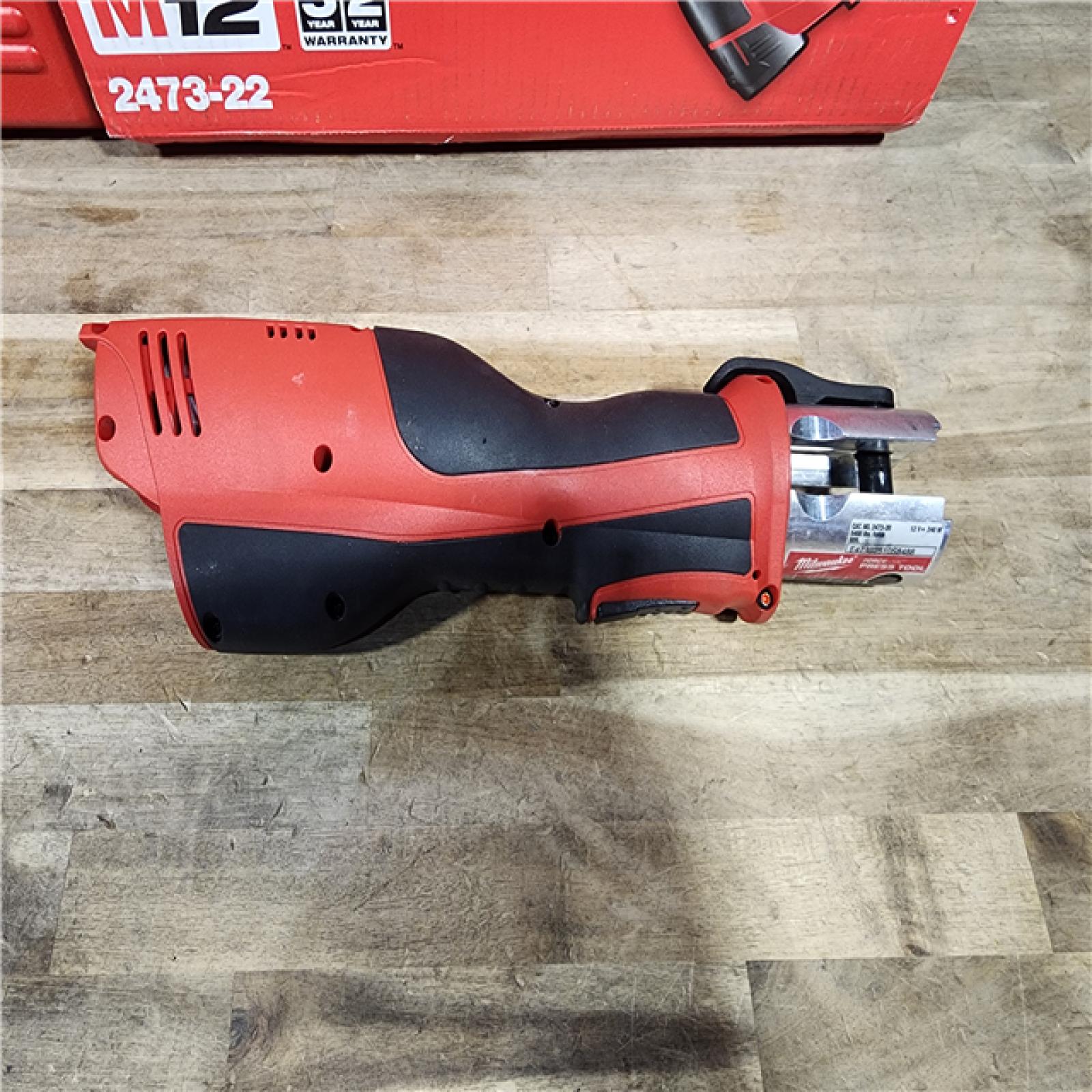 HOUSTON LOCATION - AS-IS M12 12-Volt Lithium-Ion Force Logic Cordless Press Tool Kit (3 Jaws Included) with Two Battery and Hard Case