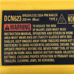 AS-IS DEWALT ATOMIC 20V MAX Lithium Ion Cordless 23 Gauge Pin Nailer (Tool Only)