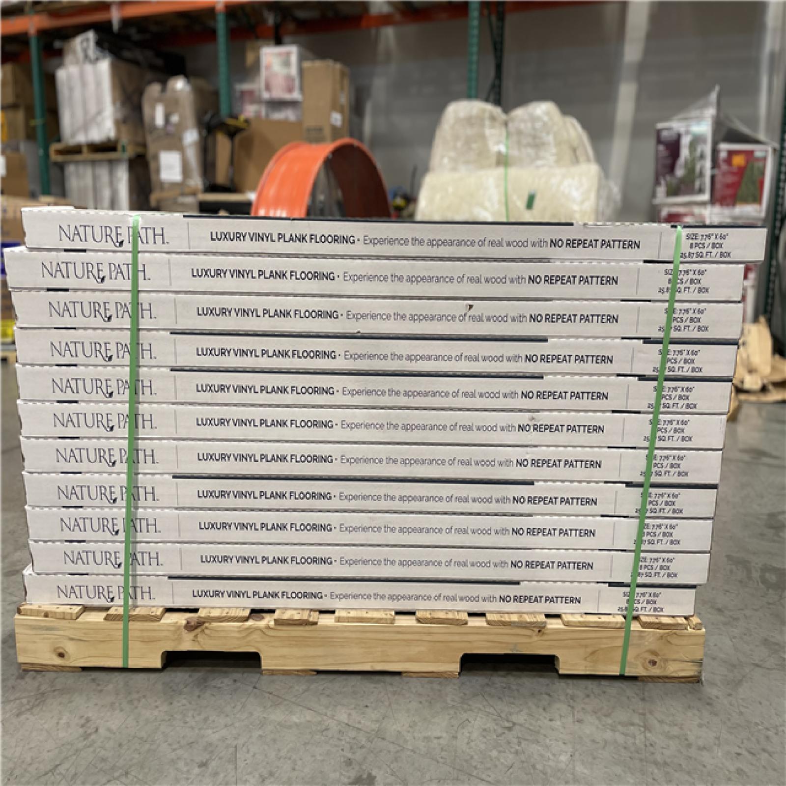 DALLAS LOCATION - NATURE PATH VINYL HIKORY HAZE PALLET-(55 CASES)
