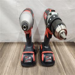 AS-IS- Milwaukee 18V Cordless Brushed 2-Tool Drill/Driver and Impact Driver Kit