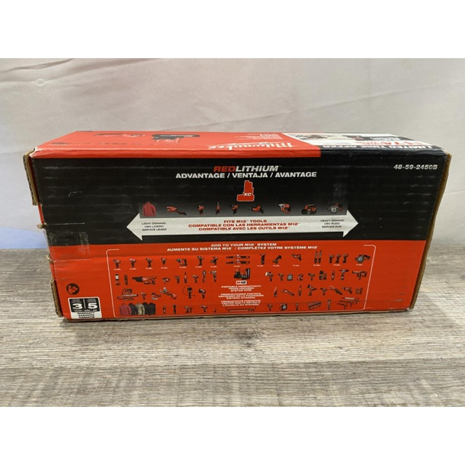 NEW - Milwaukee 12-Volt Lithium-Ion XC High Output 5.0 Ah Battery Pack with Charger Starter Kit