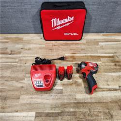HOUSTON LOCATION - AS - IS Milwaukee FUEL SURGE 12V Lithium-Ion Brushless Cordless 1/4 in. Hex Impact Driver Compact Kit