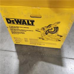 As-Is- DeWalt 15 Amps 12 in. Corded Dual-Bevel Sliding Compound Miter Saw