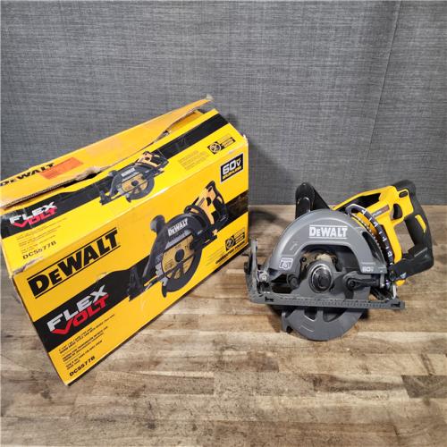 HOUSTON LOCATION - AS-IS DEWALT FLEXVOLT 60V MAX Cordless Brushless 7-1/4 in. Wormdrive Style Circular Saw (Tool Only)
