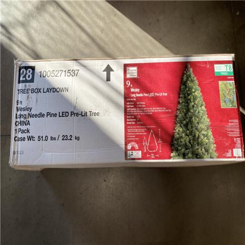 NEW! - Home Accents Holiday 9 ft. Pre-Lit LED Wesley Pine Artificial Christmas Tree