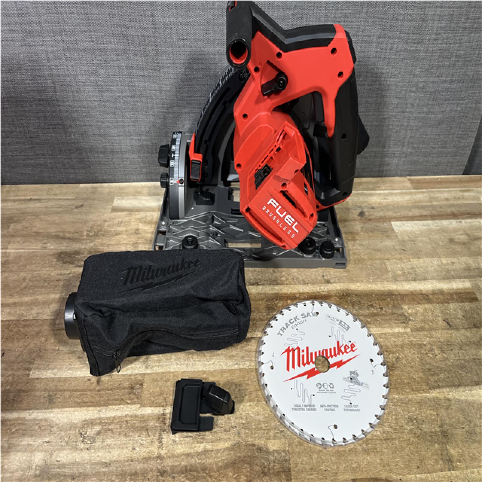 Houston Location Milwaukee FUEL 18V Lithium-Ion Cordless Brushless 6-1/2 in. Plunge Cut Track Saw (Tool-Only)