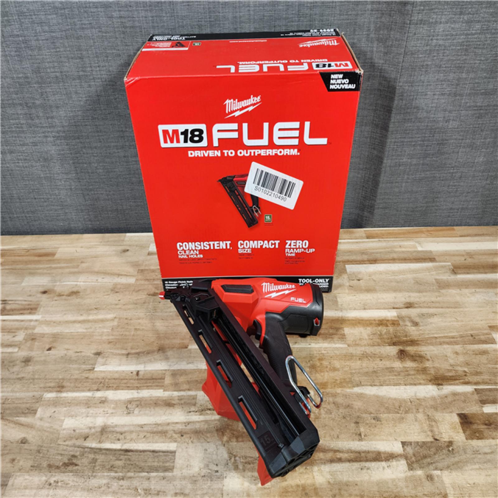 HOUSTON LOCATION - AS-IS (APPEARS LIKE NEW) Milwaukee FUEL 18-Volt Lithium-Ion Brushless Cordless Gen II 15-Gauge Angled Finish Nailer (Tool-Only)