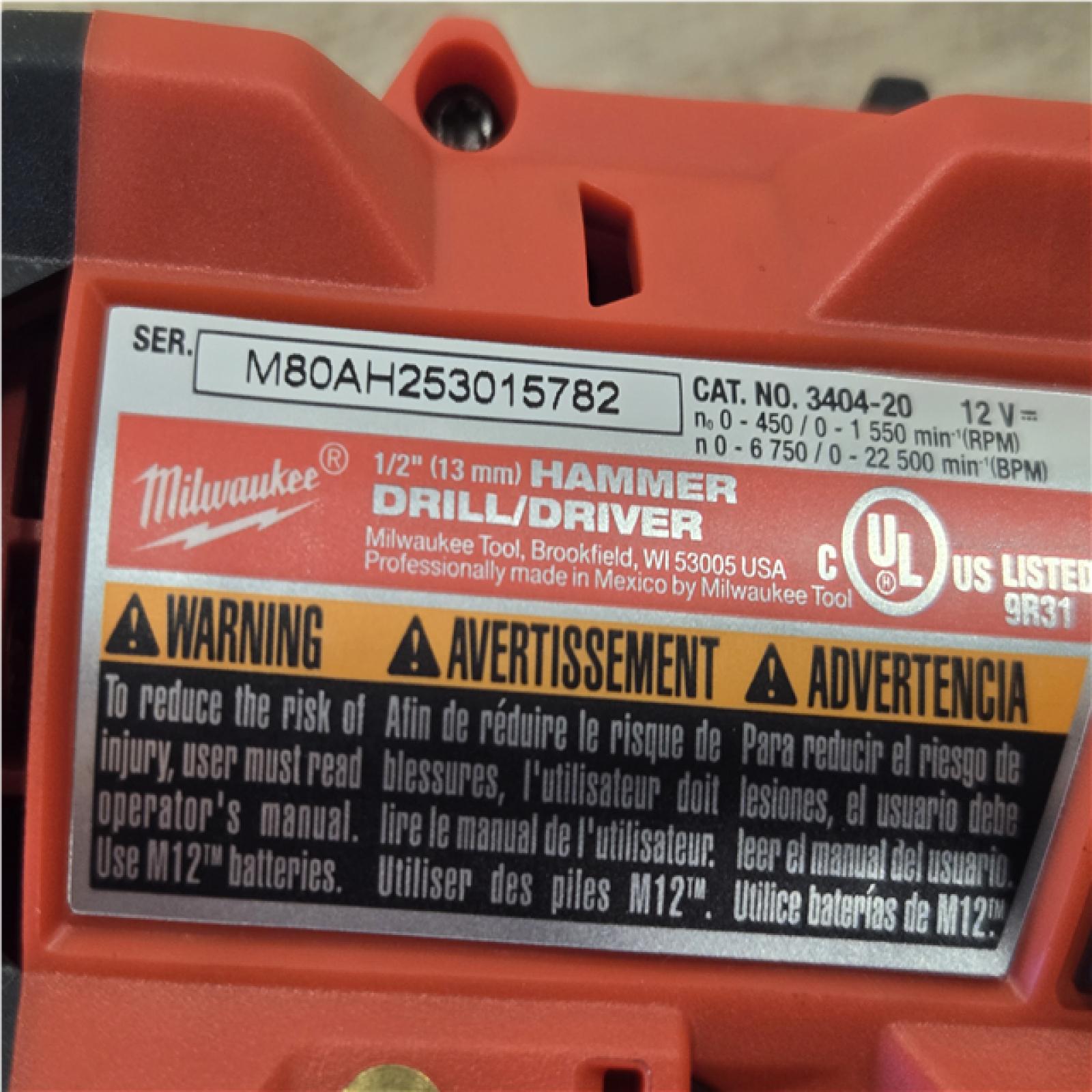 AS-IS Milwaukee FUEL 12-Volt Lithium-Ion Brushless Cordless Hammer Drill and Impact Driver Combo Kit