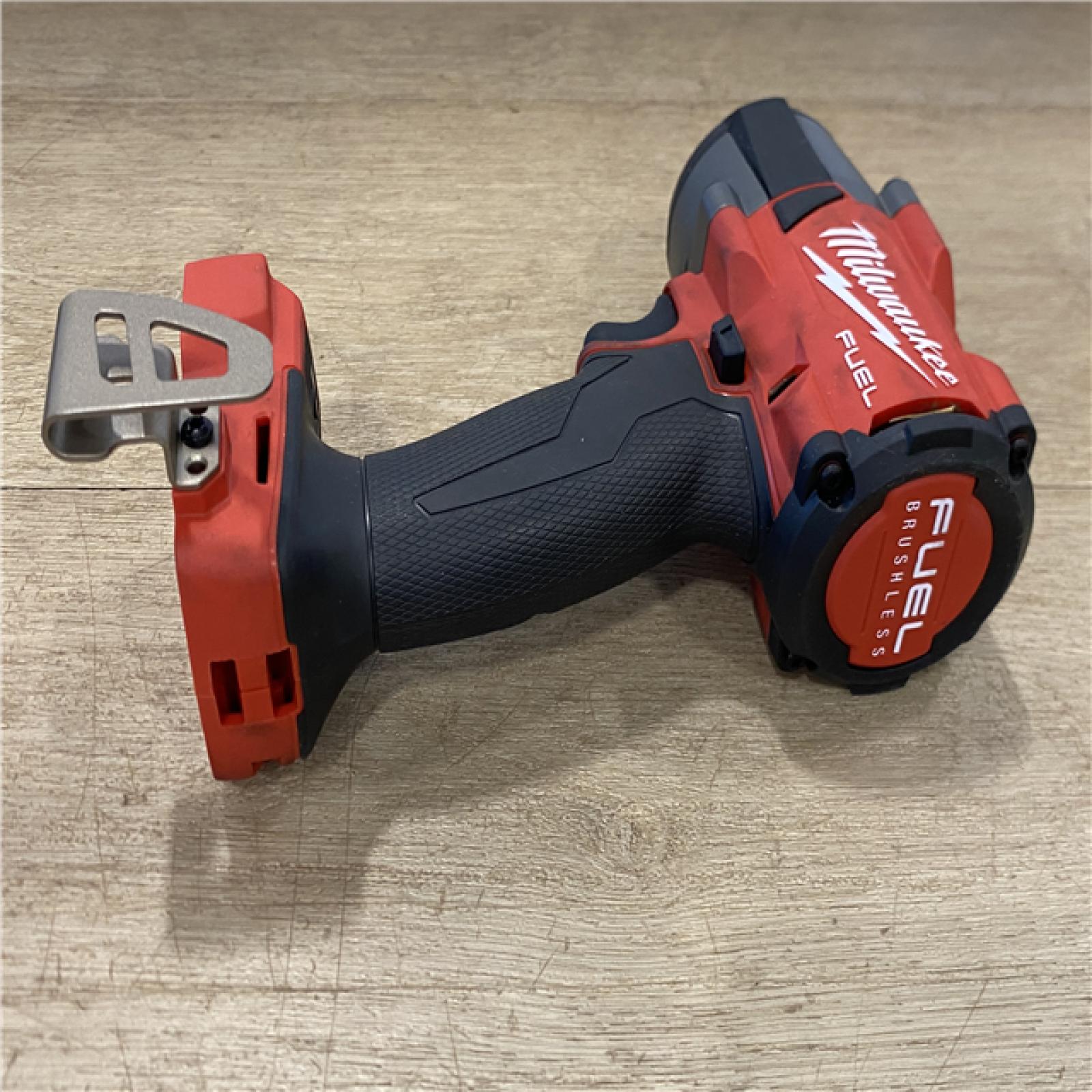 AS-IS Milwaukee M18 FUEL 18V Cordless Mid Torque 1/2 in. Impact Wrench W/ M12 FUEL 3/8 in. Ratchet & Battery/Charger Combo Kit