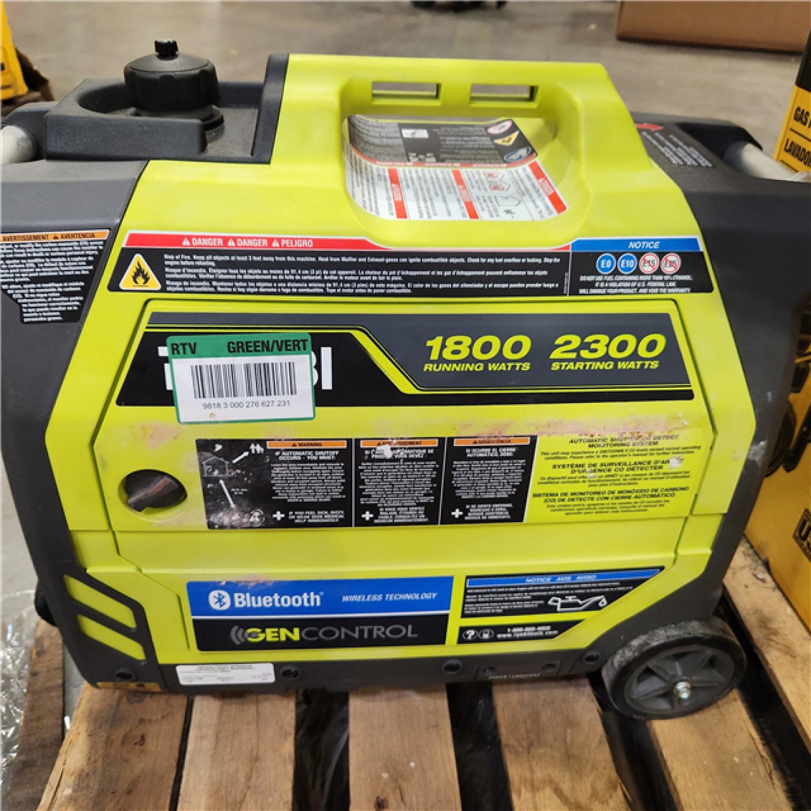 Dallas Location - As-Is RYOBI 2300-Watt Bluetooth Inverter Generator
