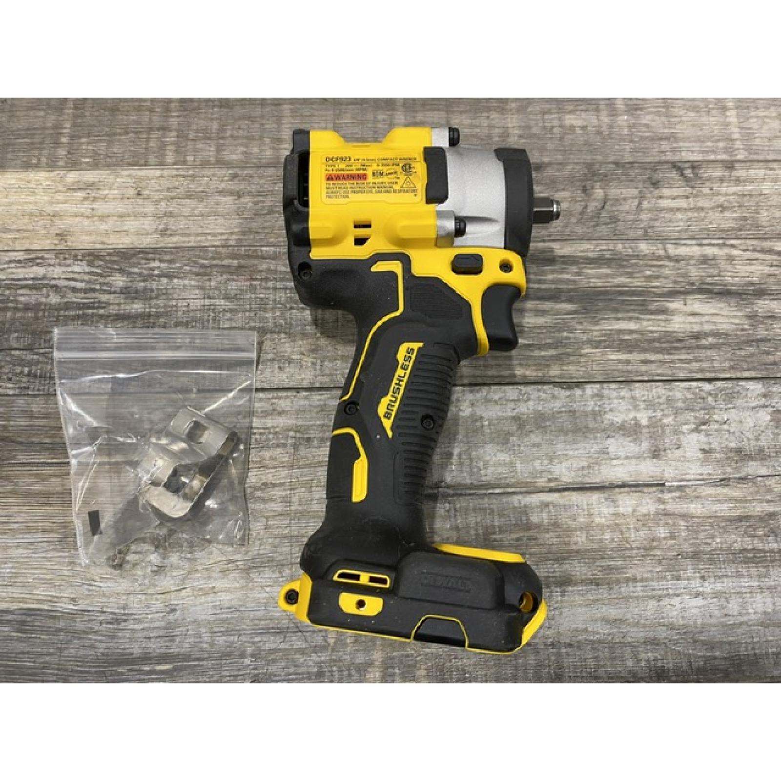 AS-IS DEWALT ATOMIC 20V MAX Cordless Brushless 3/8 in.Variable Speed Impact Wrench (Tool Only)