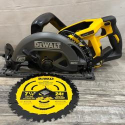 AS-IS DEWALT FLEXVOLT 60V MAX Cordless Brushless 7-1/4 in. Wormdrive Style Circular Saw (Tool Only)