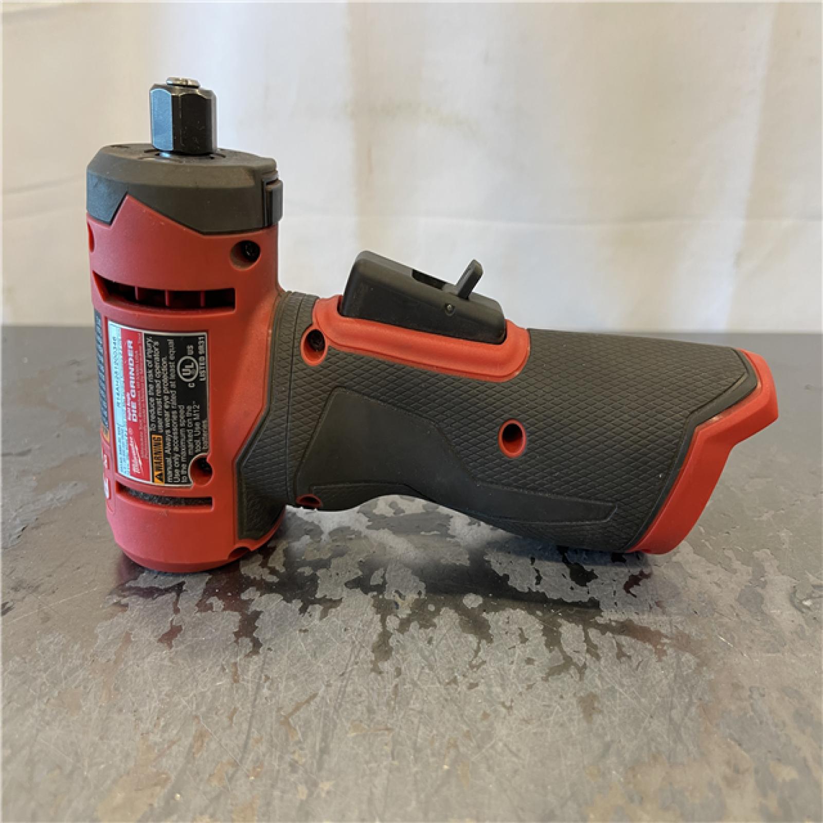 AS-IS - Milwaukee M12 FUEL 12V Lithium-Ion Brushless Cordless 1/4 in. Right Angle Die Grinder