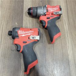AS-IS Milwaukee 3497-22 12V Brushless Hammer Drill and Impact Driver Combo Kit