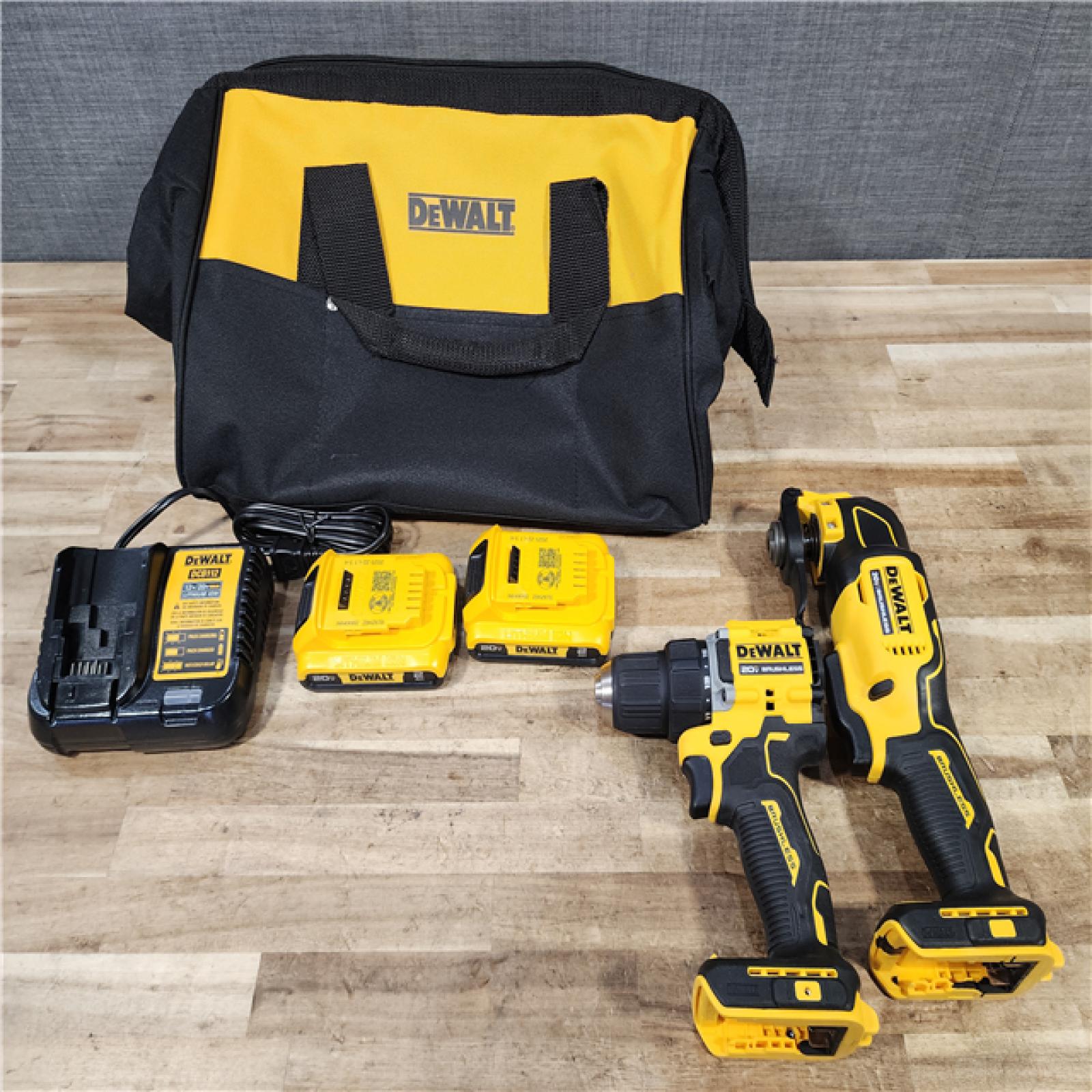 HOUSTON LOCATION - AS - IS DEWALT ATOMIC 20-Volt Lithium-Ion Cordless Brushless (2-Tool) Combo Kit