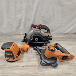 AS-IS RIDGID 18V Cordless 8-Tool Combo Kit
