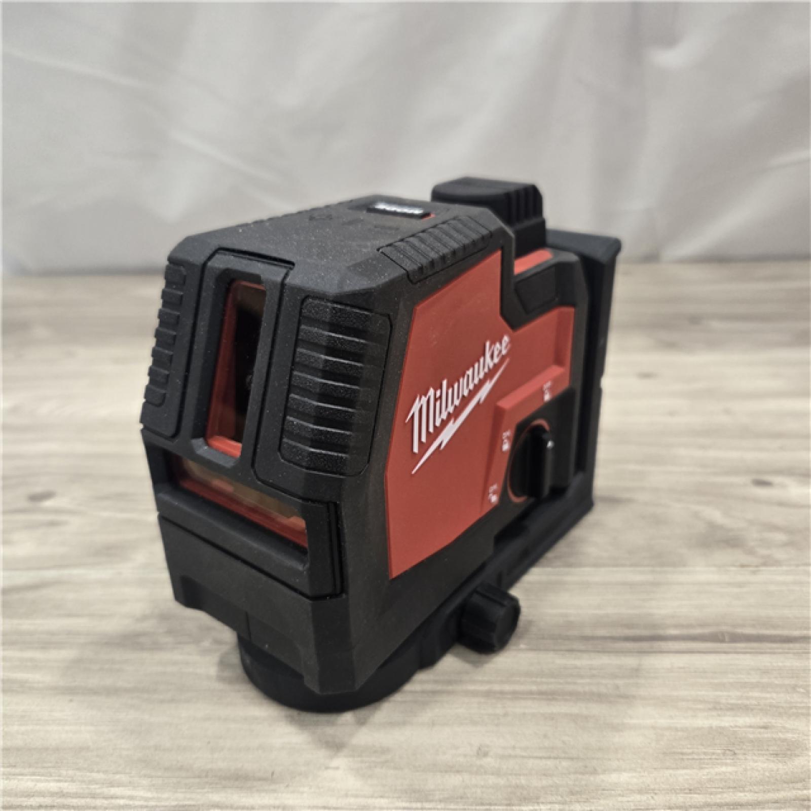 AS-IS MILWAUKEE 100 Ft. REDLITHIUM Lithium-Ion USB Green Rechargeable Cross Line Laser Level