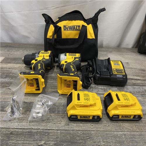 AS-IS DEWALT ATOMIC 20-Volt MAX Lithium-Ion Cordless Combo (2-Tool) Kit