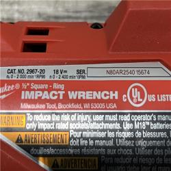 AS-IS Milwaukee FUEL 18V Lithium-Ion Brushless Cordless 1/2 in. Impact Wrench with Friction Ring (Tool-Only)