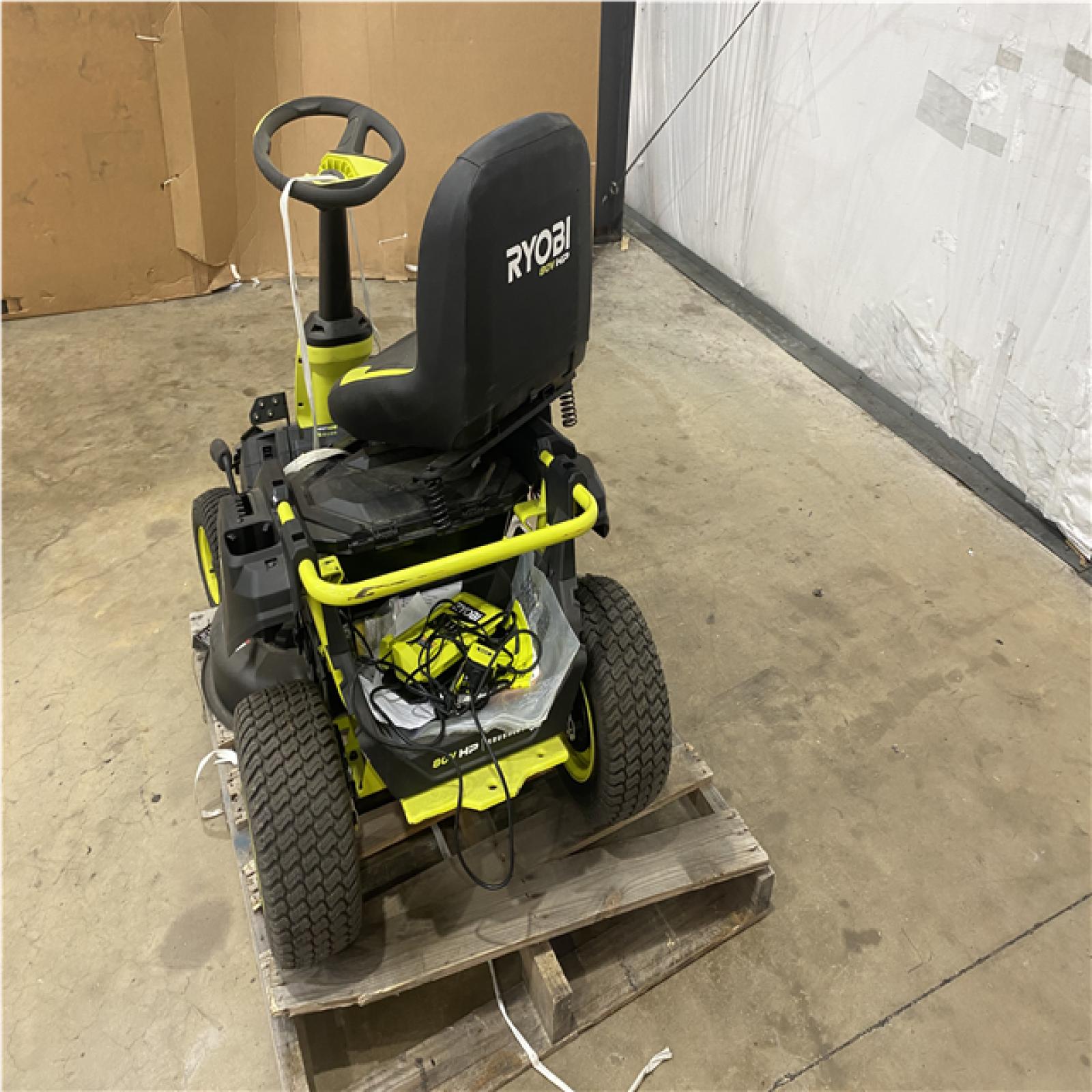 Houston Location - AS-IS Outdoor Power Equipment RYOBI R1 80V HP 30 IN SIT DOWN MOWER