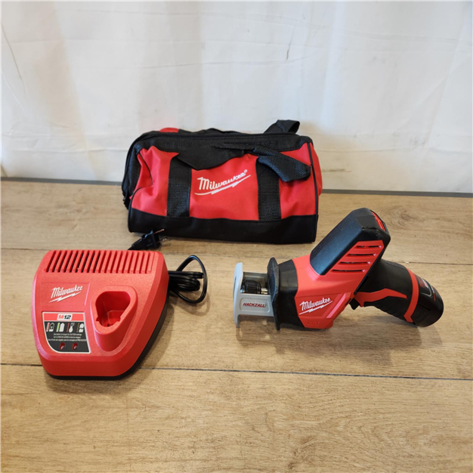 AS-IS- Milwaukee  12V Lithium-Ion HACKZALL Cordless Reciprocating Saw Kit