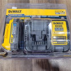 NEW! DEWALT DCBP034C 20V MAX Starter Kit with PowerStack Lithium-Ion Compact Battery and Charger