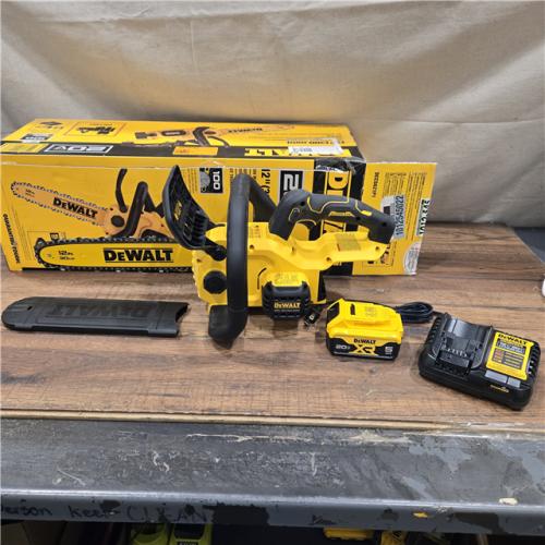 AS-IS DEWALT 20V MAX Compact 12 Brushless Cordless Chainsaw Kit