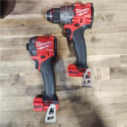 HOUSTON LOCATION - AS-IS MILWAUKEE M18 FUEL 18V Lithium-Ion Brushless Cordless Hammer Drill and Impact Driver Combo Kit (2-Tool) with 2 Batteries