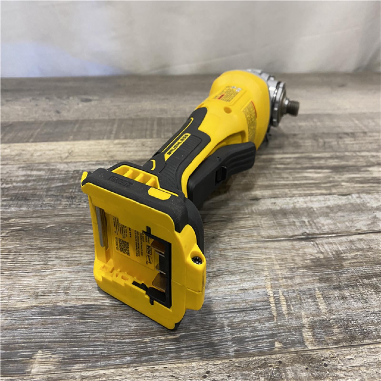 AS-IS DEWALT 20V MAX Cordless Brushless 4-1/2 in. Angle Grinder with Paddle Switch (Tool Only)