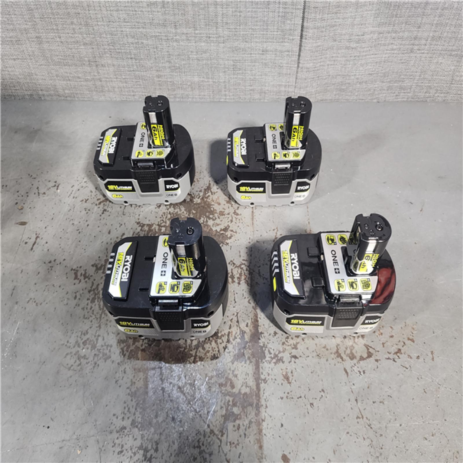 HOUSTON LOCATION - AS-IS RYOBI ONE+ 1800-Watt Power Station Battery Inverter Push Button Battery Generator/8-Port Charger with (4) 6.0 Ah Batteries