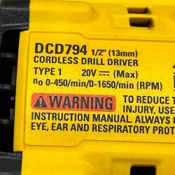 AS-IS DEWALT Atomic 20V Lithium-Ion Cordless Compact 1/2 in. Drill/Driver Kit