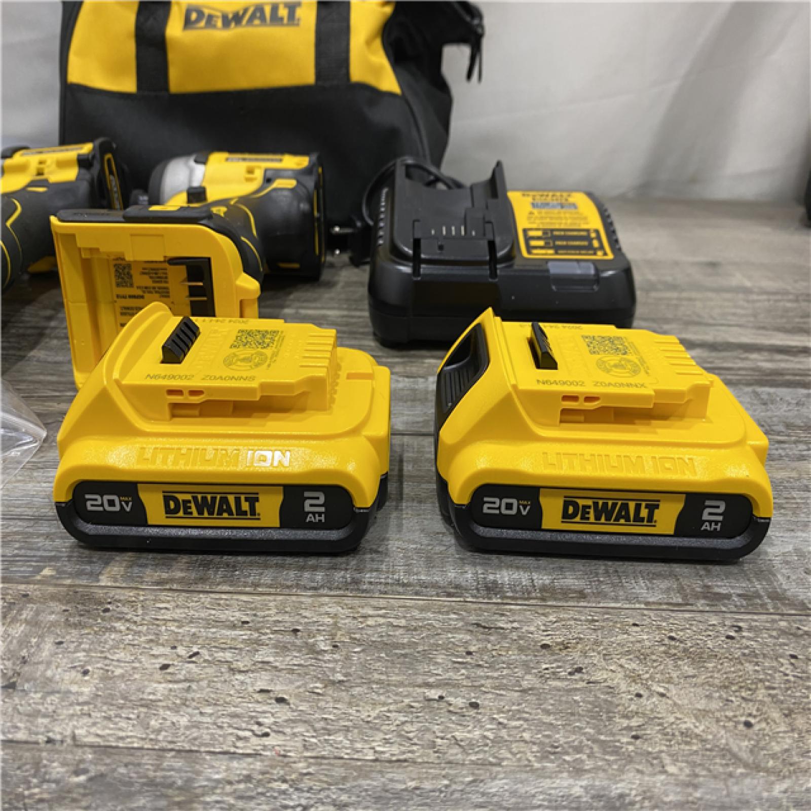 AS-IS DEWALT ATOMIC 20-Volt MAX Lithium-Ion Cordless Combo Kit