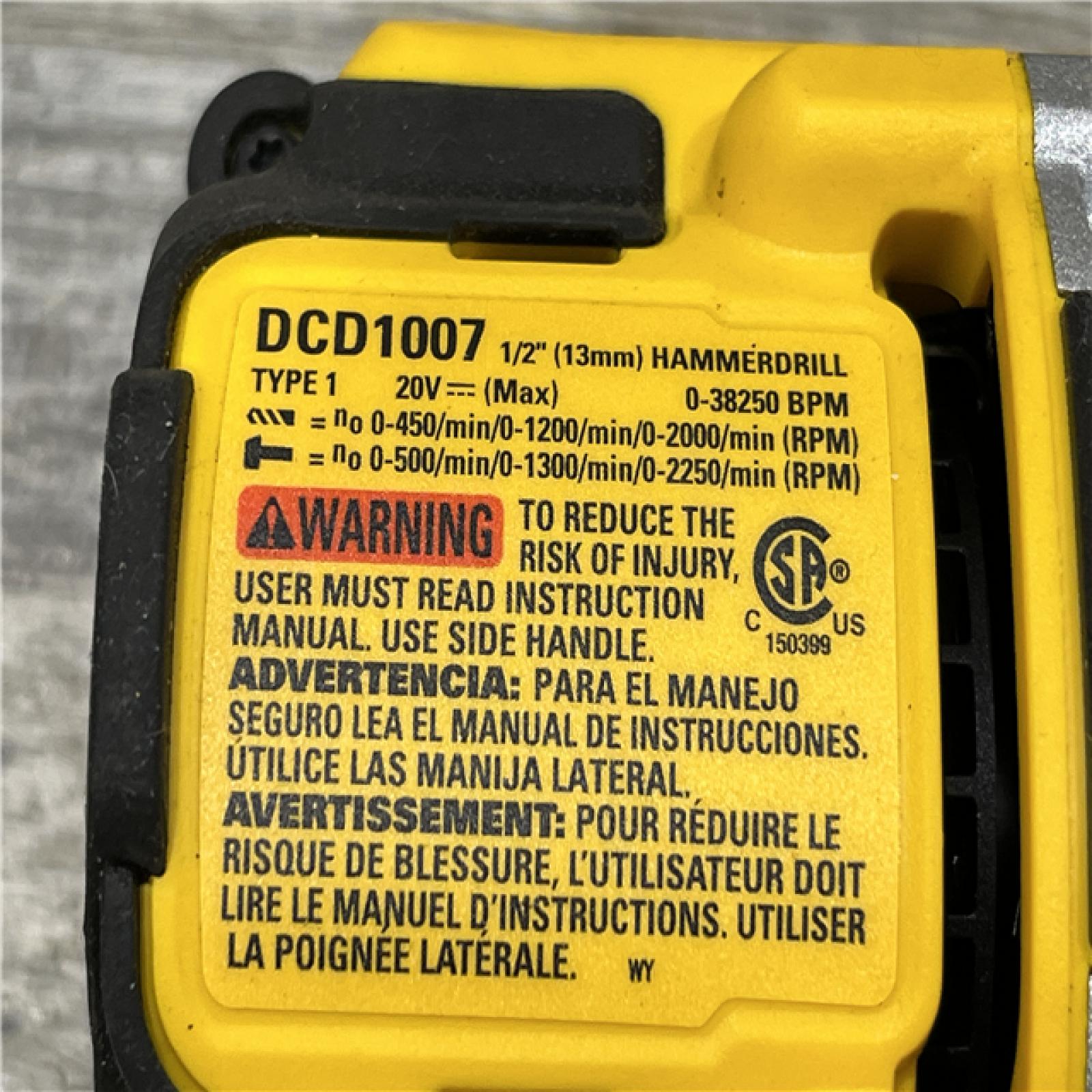 AS-IS DEWALT 20V XR Lithium-Ion Cordless Hammer Drill Kit