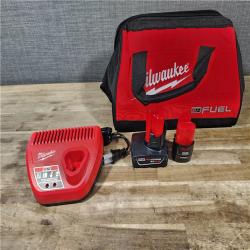HOUSTON LOCATION - AS-IS (APPEARS LIKE NEW) Milwaukee 3497-22 12V Brushless Hammer Drill and Impact Driver Combo Kit