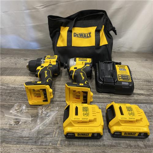 AS-IS DEWALT ATOMIC 20-Volt MAX Lithium-Ion Cordless Combo (2-Tool) Kit