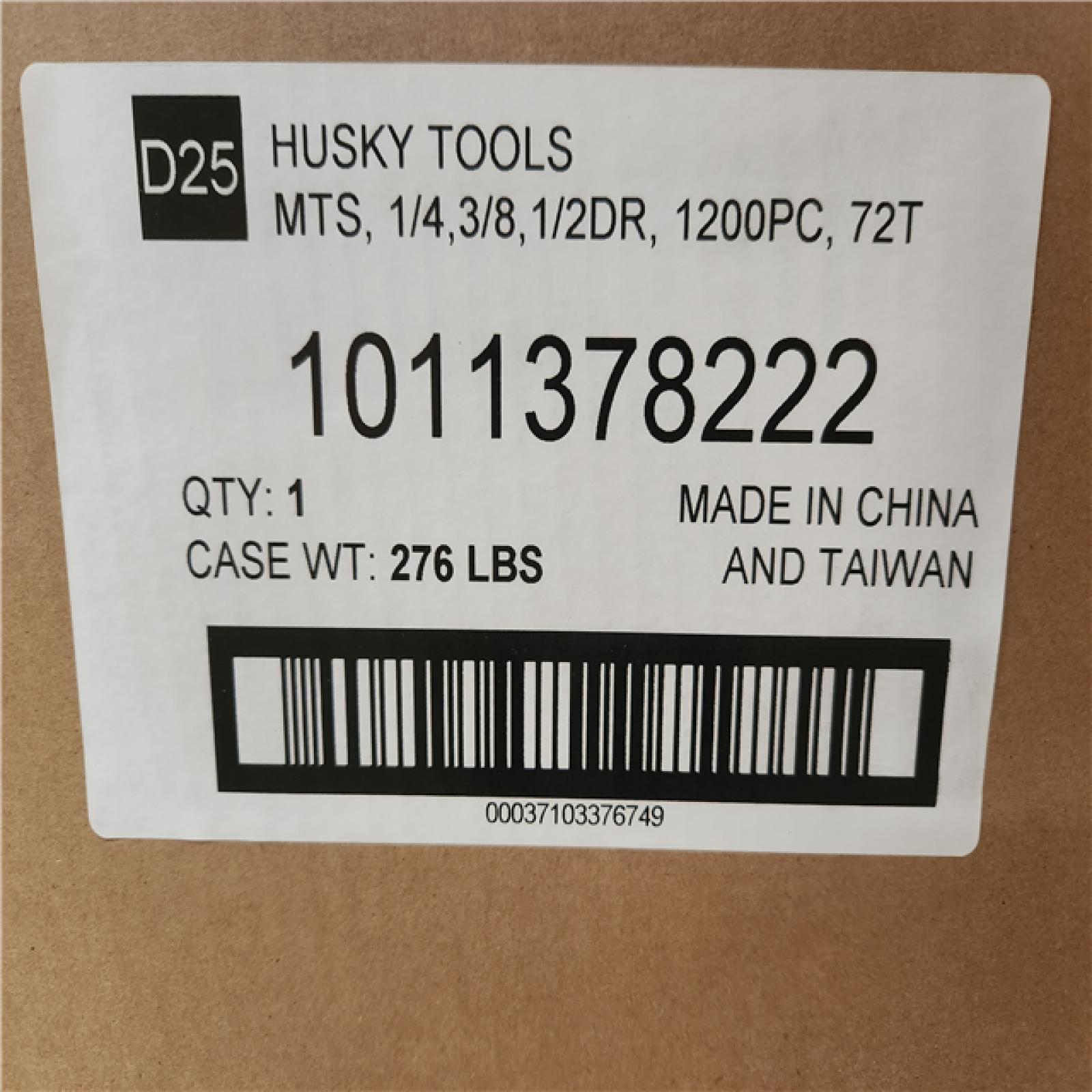 Phoenix NEW Husky 1/4 in.  3/8 in. and 1/2 in. Drive Master Mechanics Tool Set (1200-Piece)