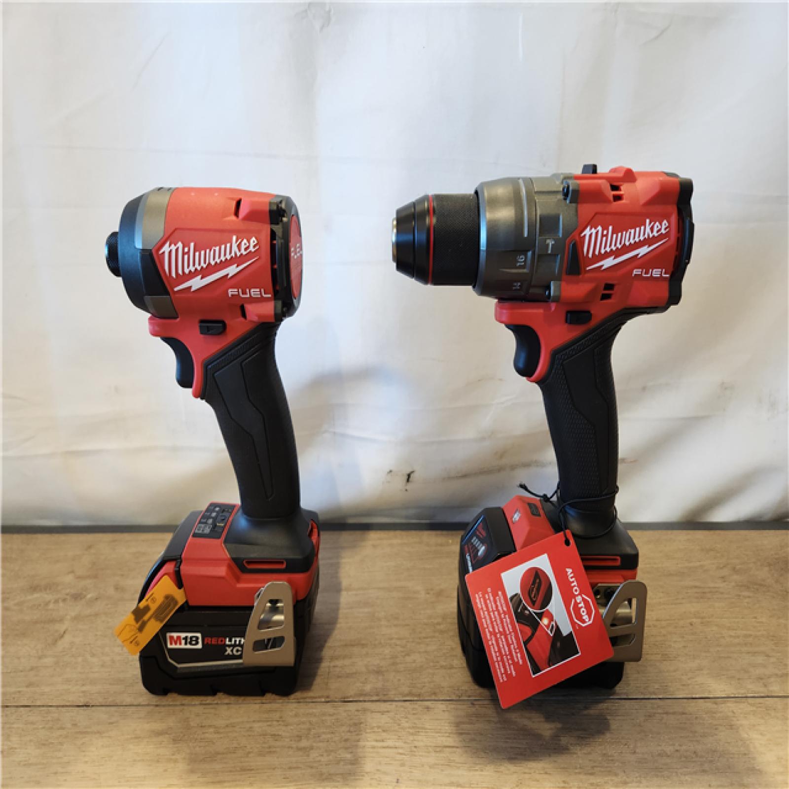 AS-IS- Milwaukee  FUEL 18V Lithium-Ion Brushless Cordless Hammer Drill and Impact Driver Combo Kit