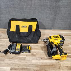 HOUSTON LOCATION - AS-IS DEWALT 20V MAX Lithium-Ion 15-Degree Electric Cordless Roofing Nailer Kit