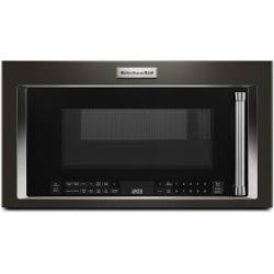Phoenix Location NEW KitchenAid 30 in. W 1.9 cu. ft. 1800-Watt Over the Range Microwave with Air Fry in Black Stainless Steel  KMHC319LBS