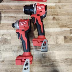 HOUSTON LOCATION - AS-IS Milwaukee 18-Volt Lithium-Ion Brushless Cordless Compact Hammer Drill/Impact Combo Kit