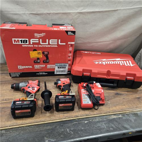 GOOD- MILWAUKEE FUEL 18V Lithium-Ion Brushless Cordless Hammer Drill and Impact Driver Combo Kit (2-Tool) with 2 Batteries