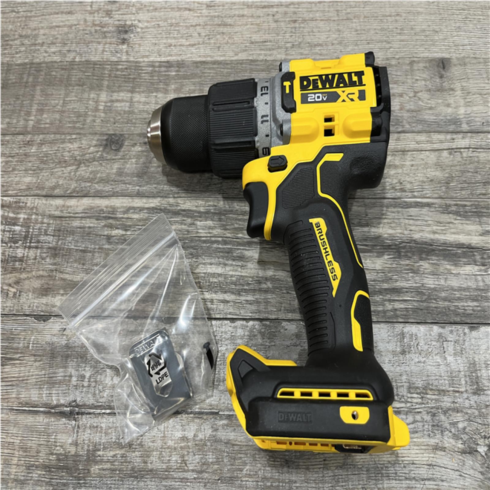 AS-IS DEWALT 20V XR Brushless Cordless 1/2 in. Hammer Drill (Tool-Only)