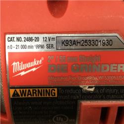 AS-IS Milwaukee FUEL 12V Lithium-Ion Brushless Cordless 1/4 in. Straight Die Grinder (Tool-Only)