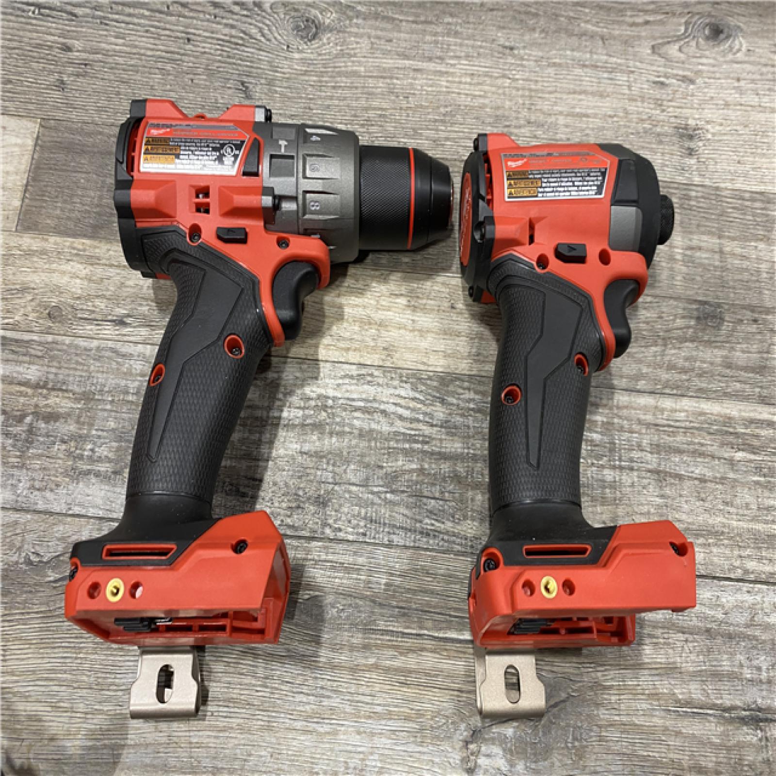 AS-IS Milwaukee FUEL 18V Lithium-Ion Brushless Cordless Hammer Drill and Impact Driver Combo Kit