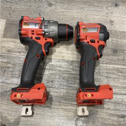 AS-IS Milwaukee FUEL 18V Lithium-Ion Brushless Cordless Hammer Drill and Impact Driver Combo Kit