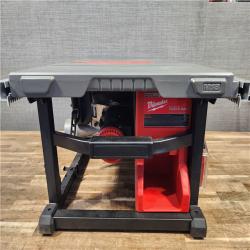 HOUSTON LOCATION - AS - IS Milwaukee M18 FUEL ONE-KEY 18- Volt Lithium-Ion Brushless Cordless 8-1/4 in. Table Saw Kit W/(1) 12.0Ah Battery & Rapid Charger